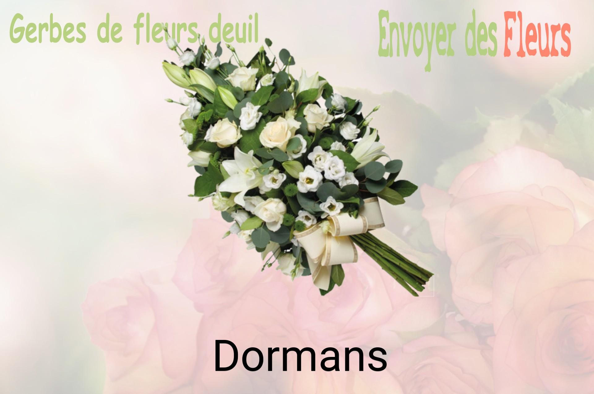 Gerbe de fleurs de deuil livrée à Dormans